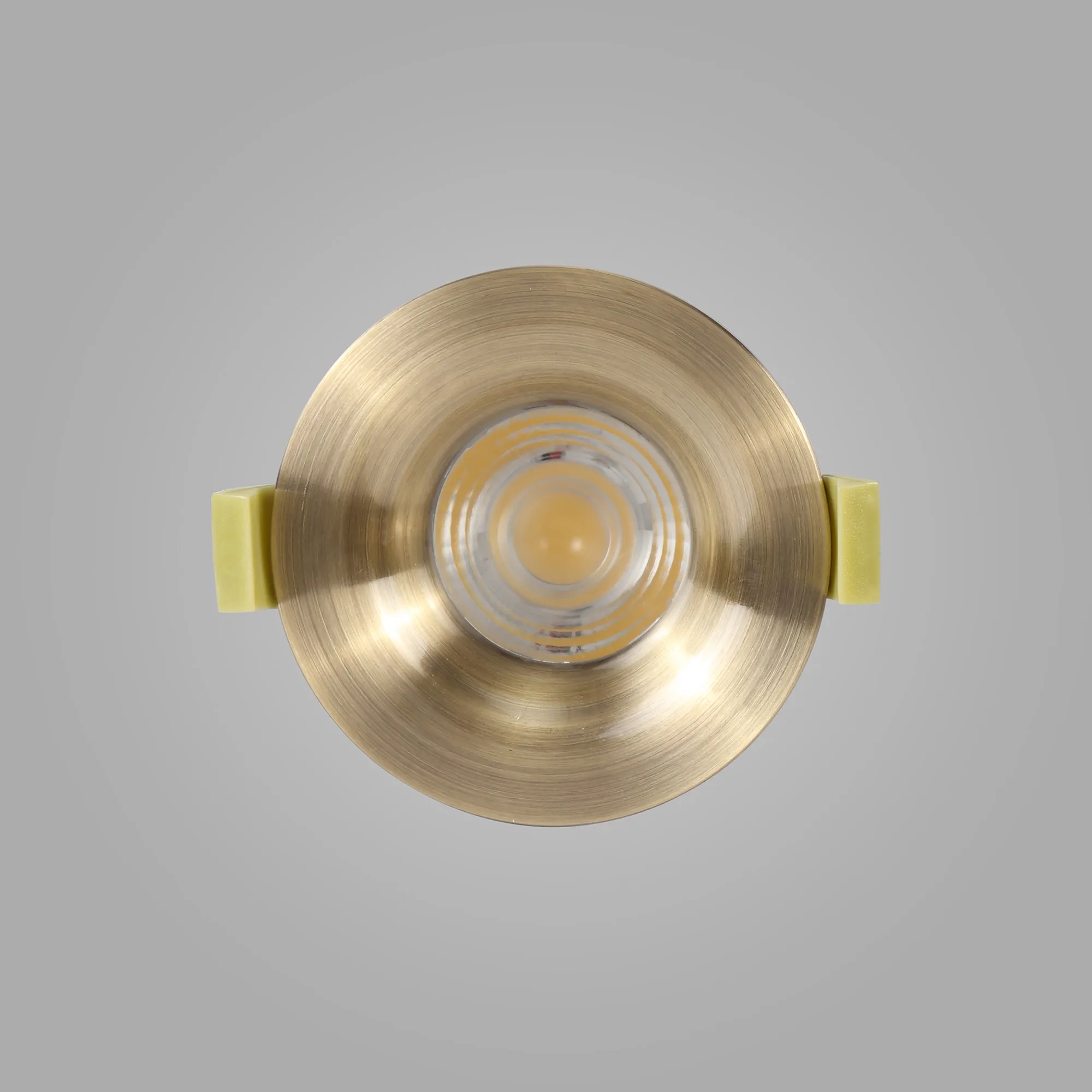 Bruve 10 Tridonic Powered 10W 2700K 710lm 36° CRI>90 LED Engine Antique Brass Fixed Round Recessed Downlight, Inner Glass cover, IP65 DM200792  Dlux Bruve 10 IP65